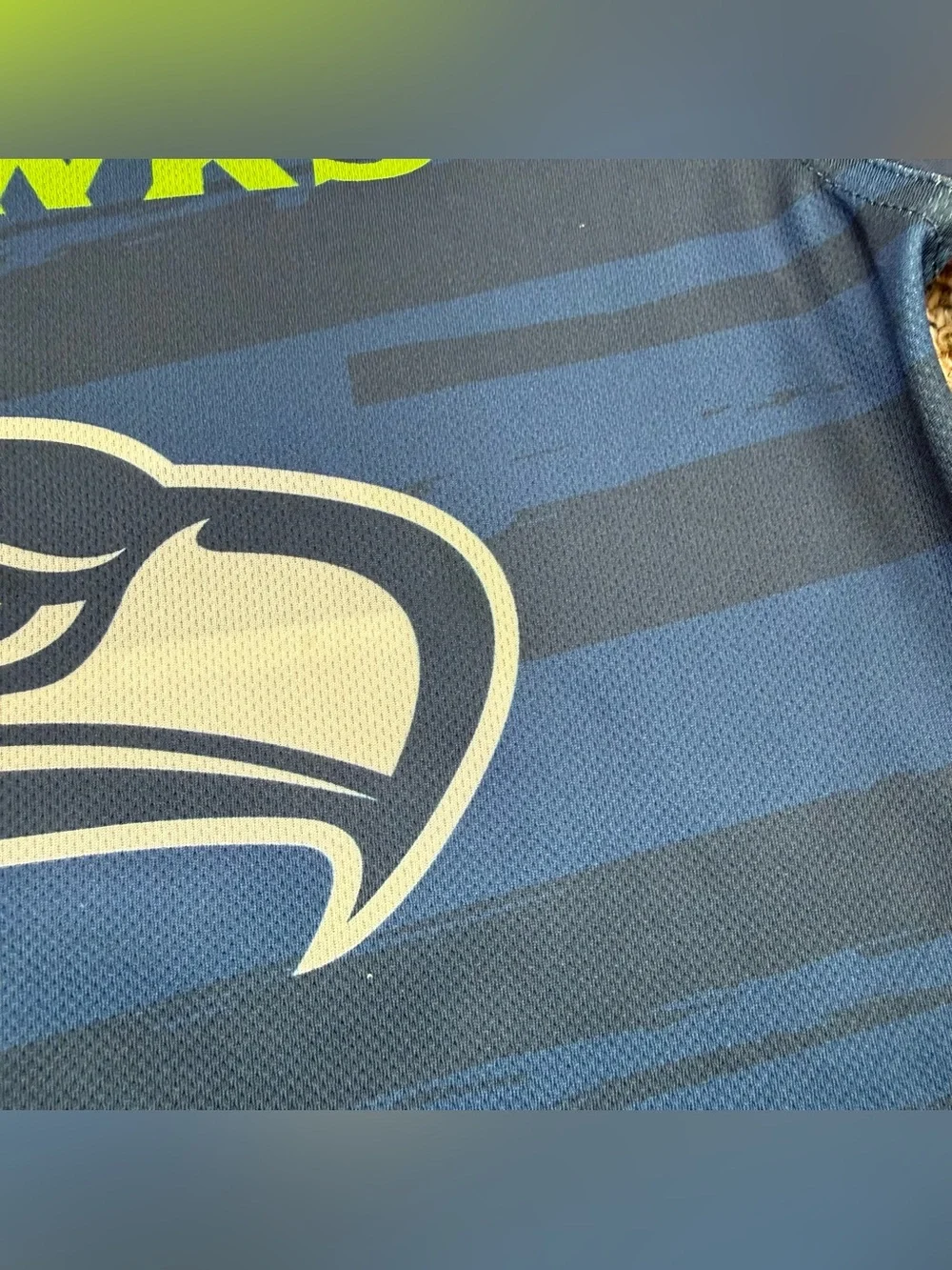 Boys Seattle Seahawks REVERSIBLE NFL Flag Football Jersey Shirt Top size YOUTH L